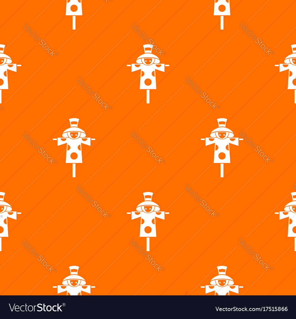 Scarecrow pattern seamless Royalty Free Vector Image