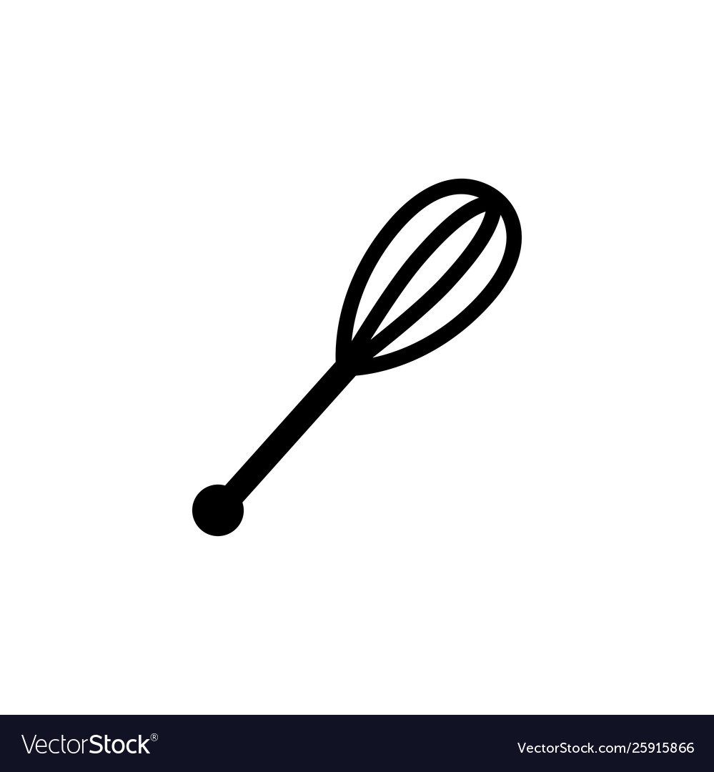 Whisk icon in flat style for apps ui websites vector image Whisk icon in flat style for apps ui websites