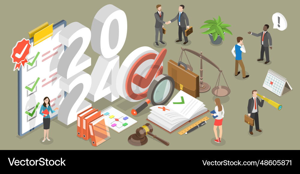 3d isometric flat conceptual Royalty Free Vector Image