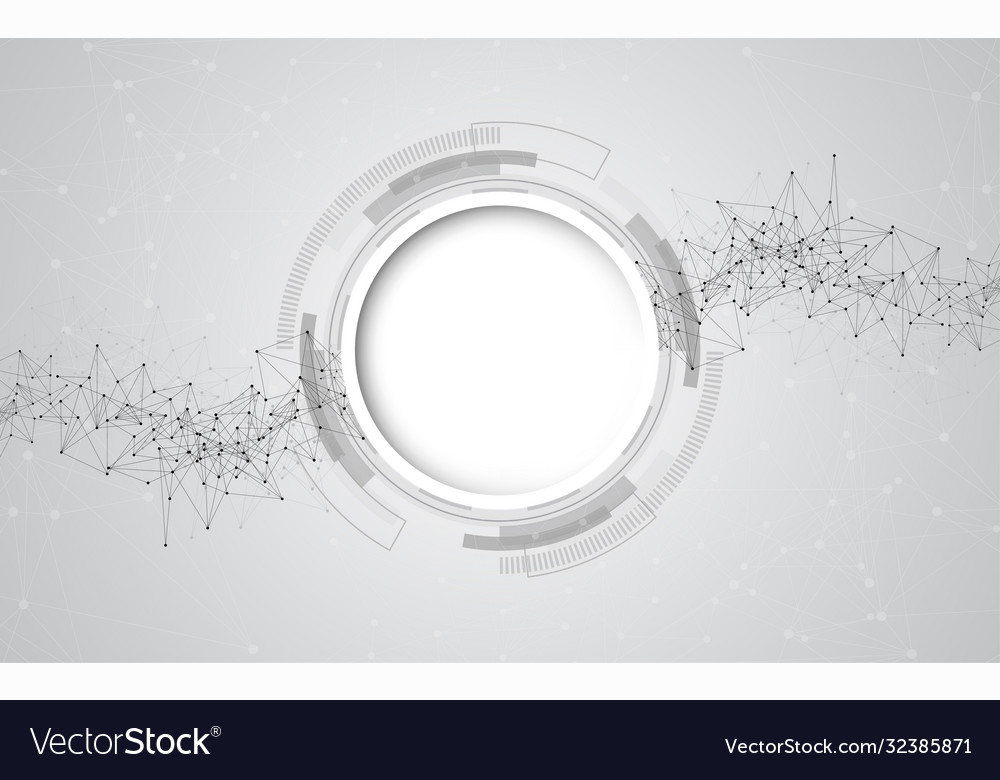 Abstract background connecting innovation dots vector image Abstract background connecting innovation dots