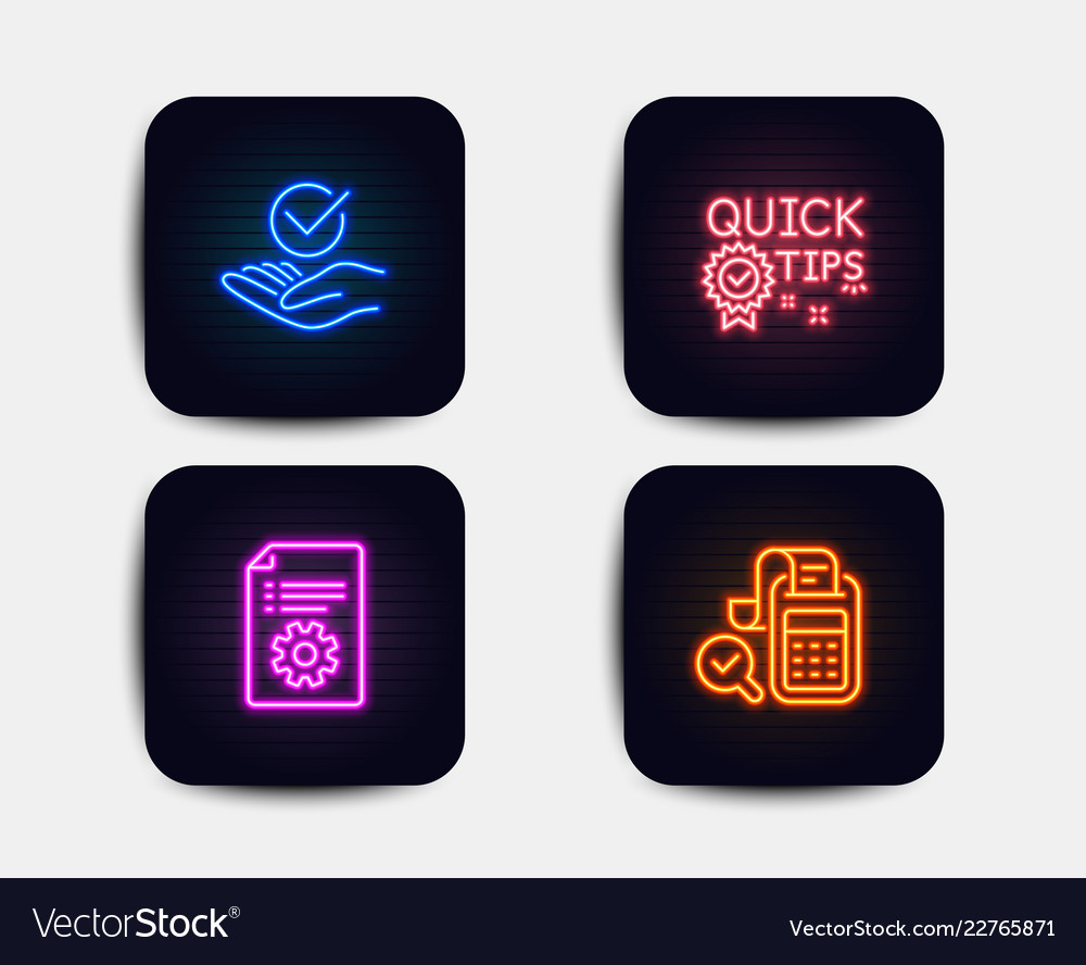 Approved technical documentation and quick tips vector image Approved technical documentation and quick tips