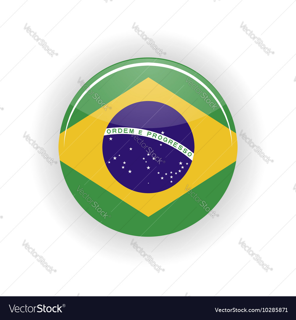 Brazil icon circle Royalty Free Vector Image - VectorStock