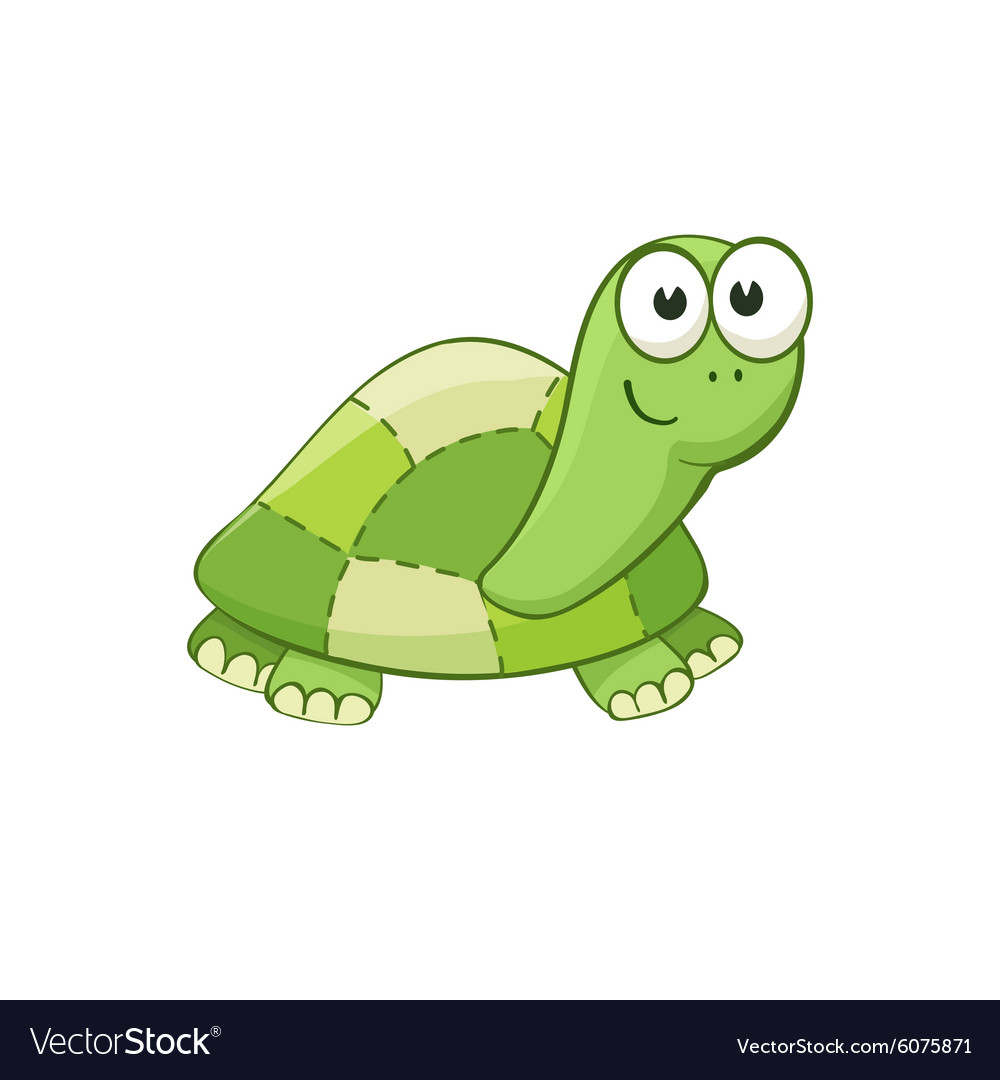 Cartoon turtle Royalty Free Vector Image - VectorStock