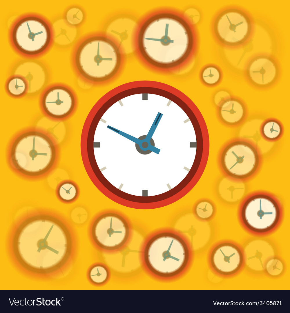 Flat clock background