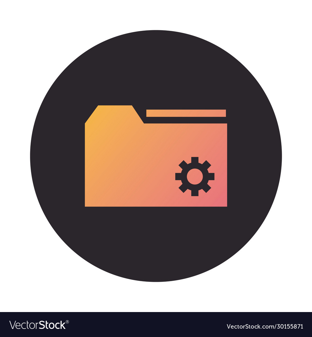 Folder file document block style icon