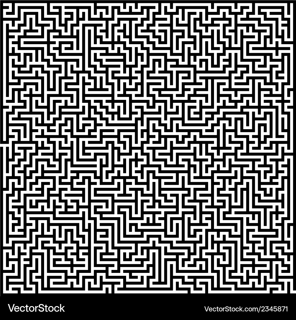 Maze labyrinth Royalty Free Vector Image - VectorStock