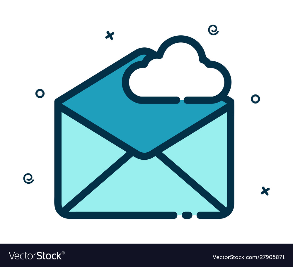 Message icon in a modern style Vector Image Message icon in a modern style