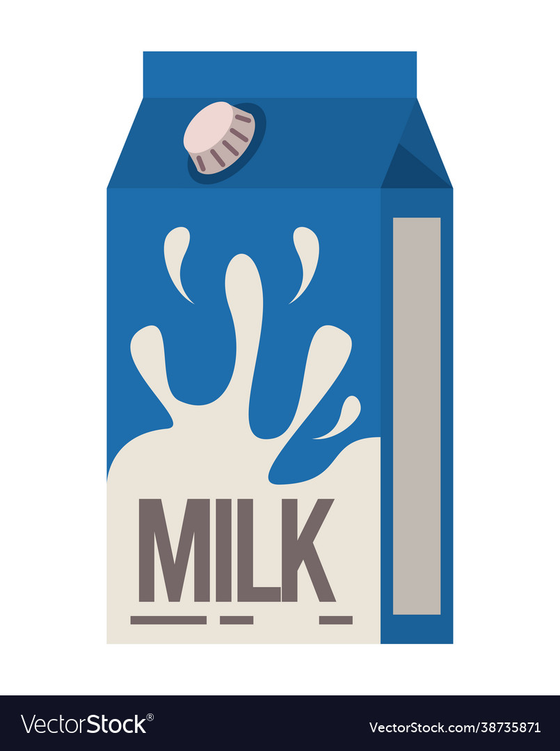 Milk box icon Royalty Free Vector Image - VectorStock