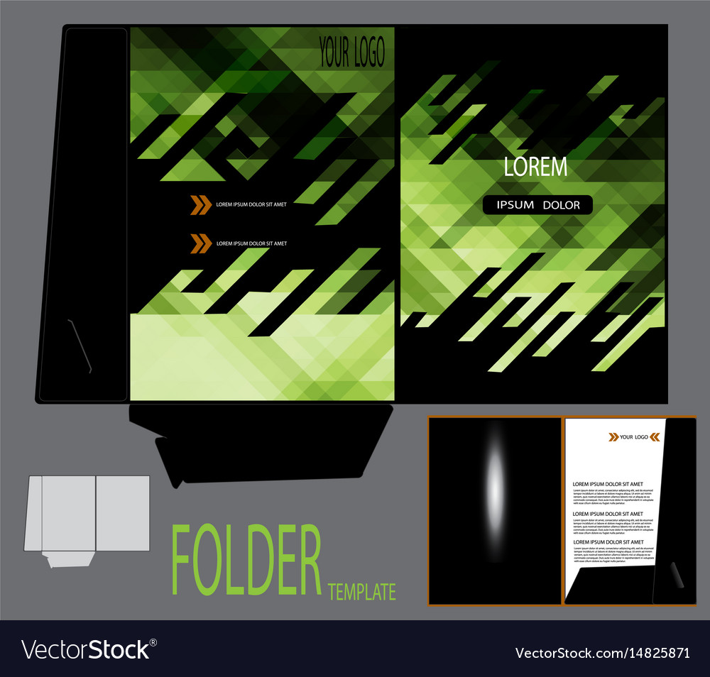 Presentation folder template