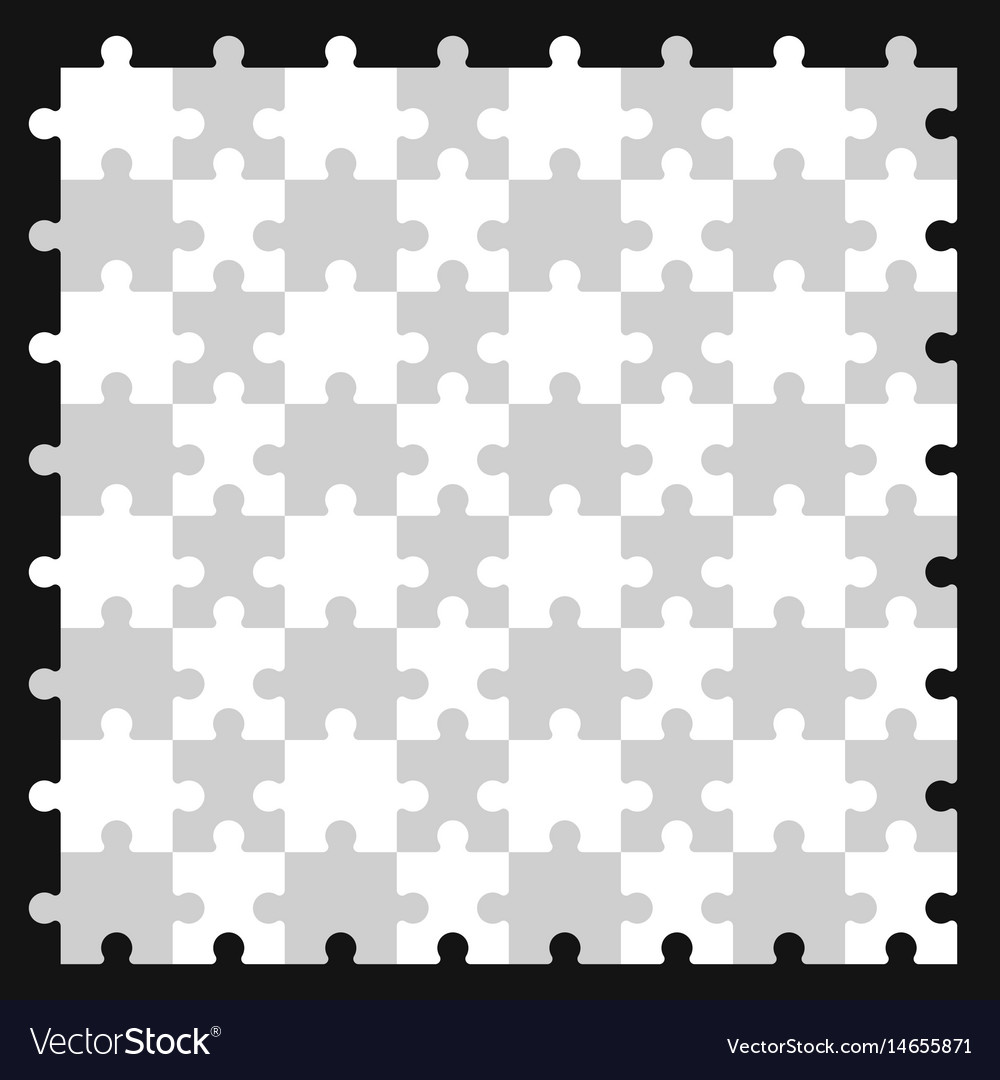 Seamless puzzle pattern