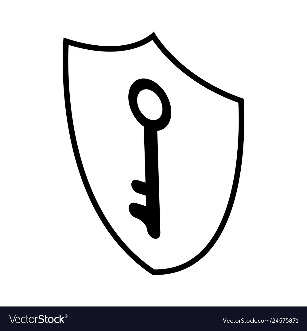 Security shield with key