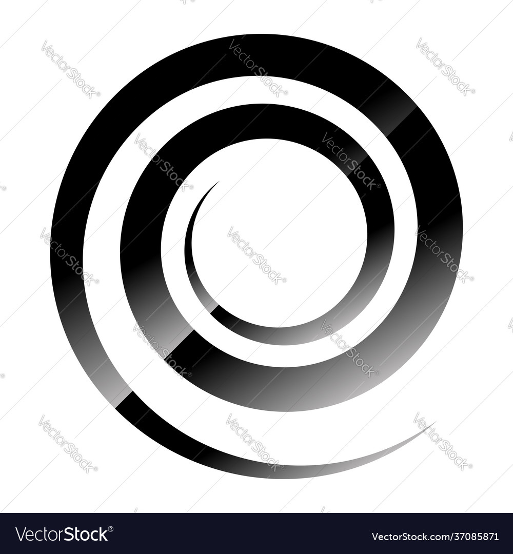 Spiral swirl twirl icon design element