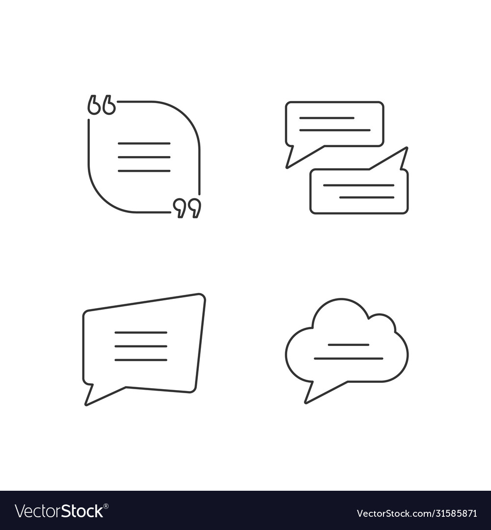 Textbox pixel perfect linear icons set