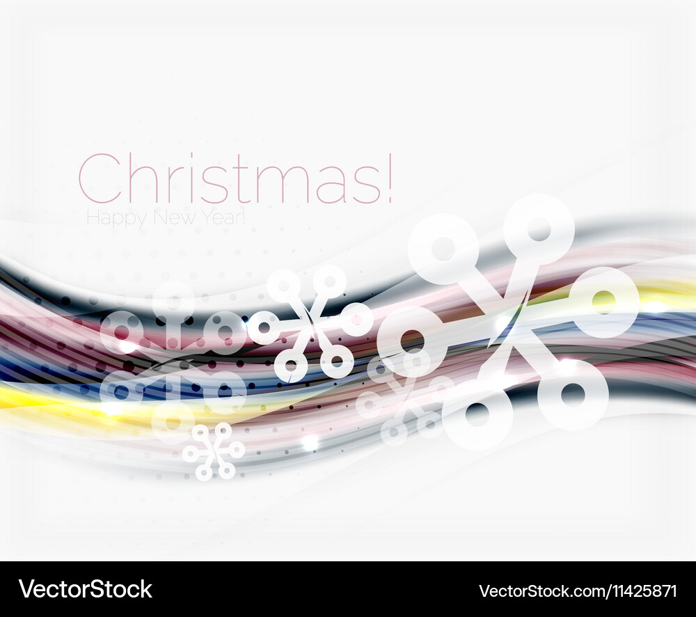 Wave with snow background Royalty Free Vector Image
