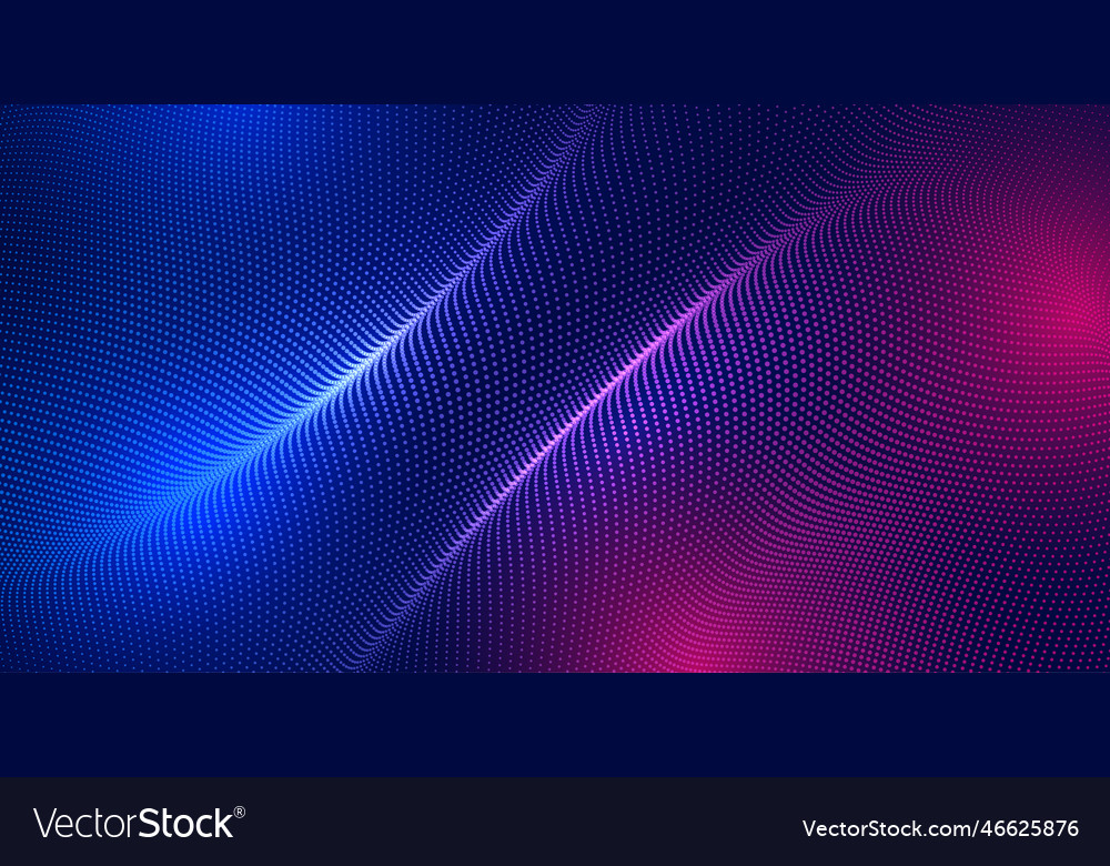 Abstract particles background with light effect vector image Abstract particles background with light effect
