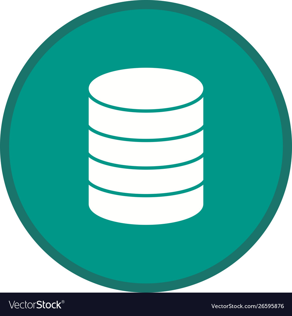 Database glyph multi color background