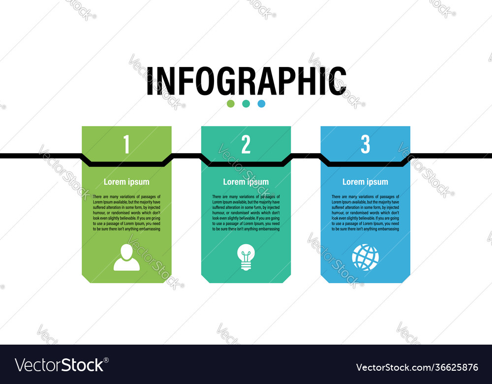 Infografische Designvorlage mit Geschäftskonzept vector image Infografische Designvorlage mit Geschäftskonzept