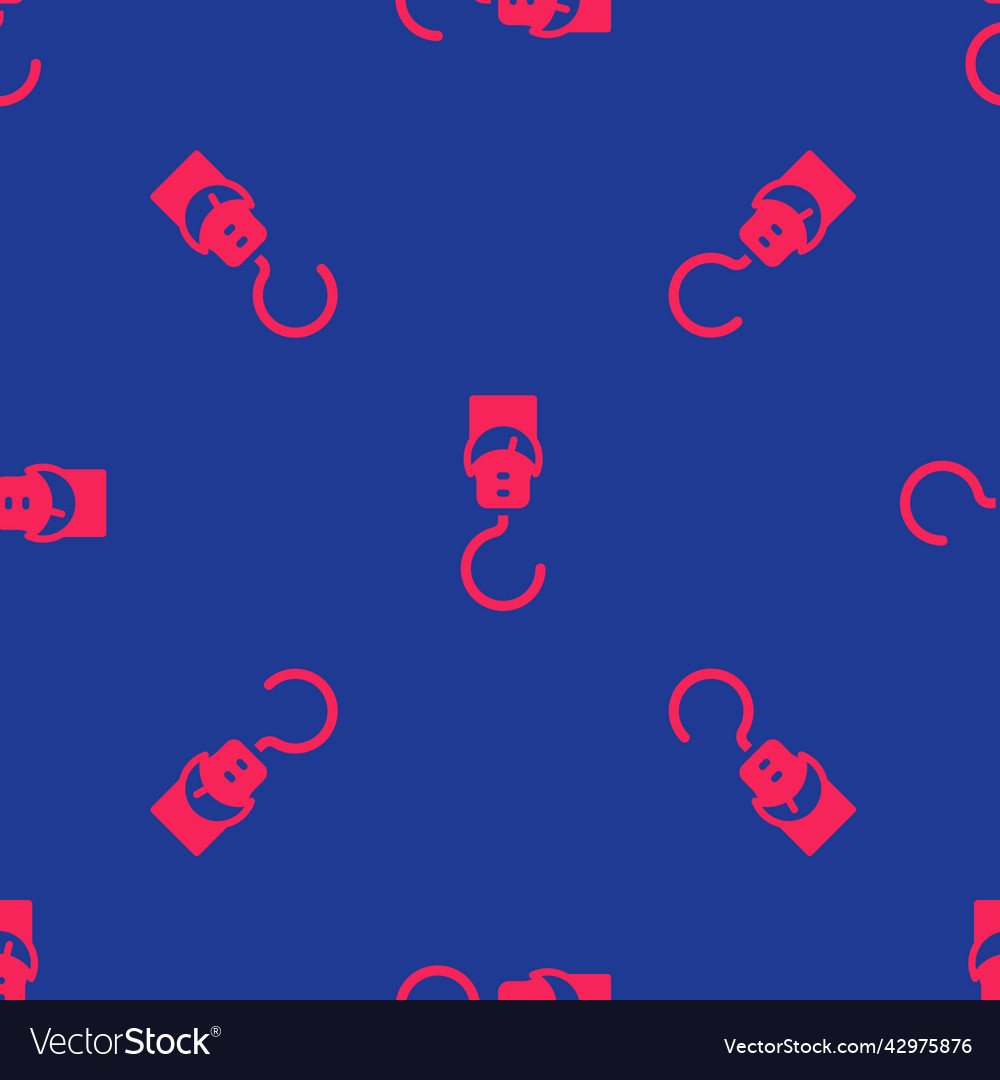 Red spring scale icon isolated seamless pattern vector image Red spring scale icon isolated seamless pattern
