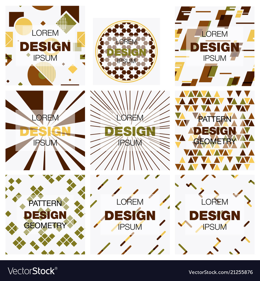 Set of abstract background texture design bright vector image Set of abstract background texture design bright