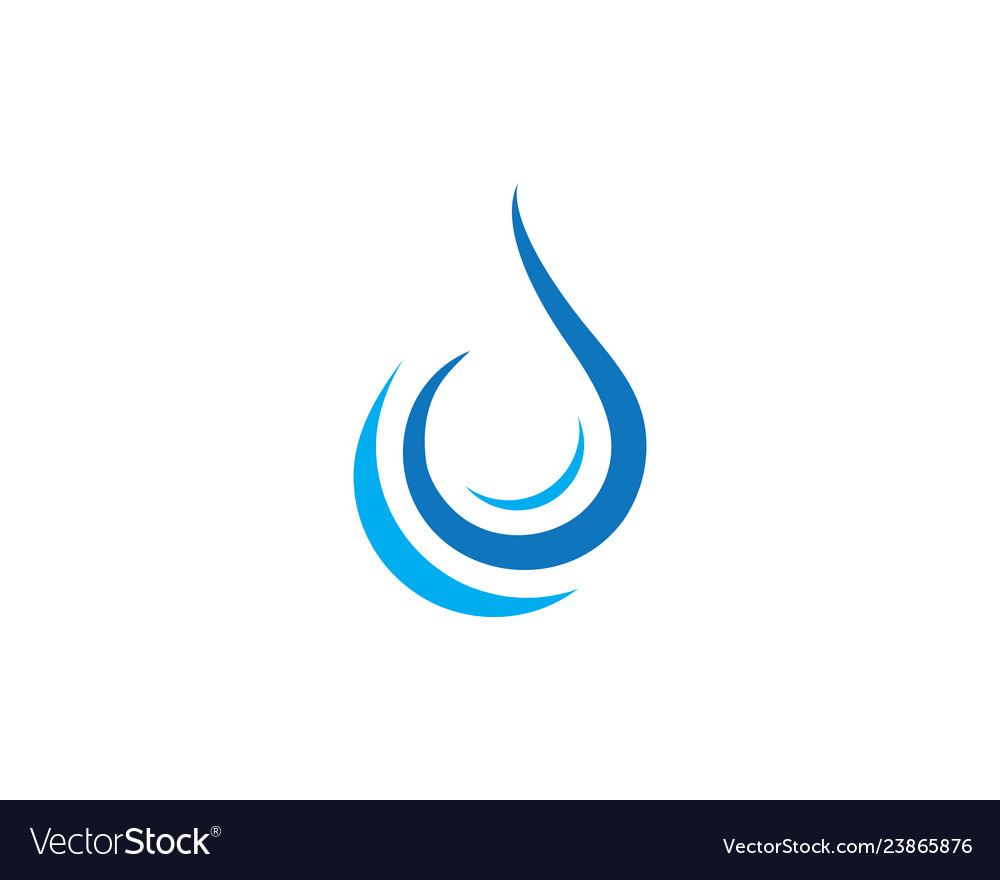 Water drop logo template