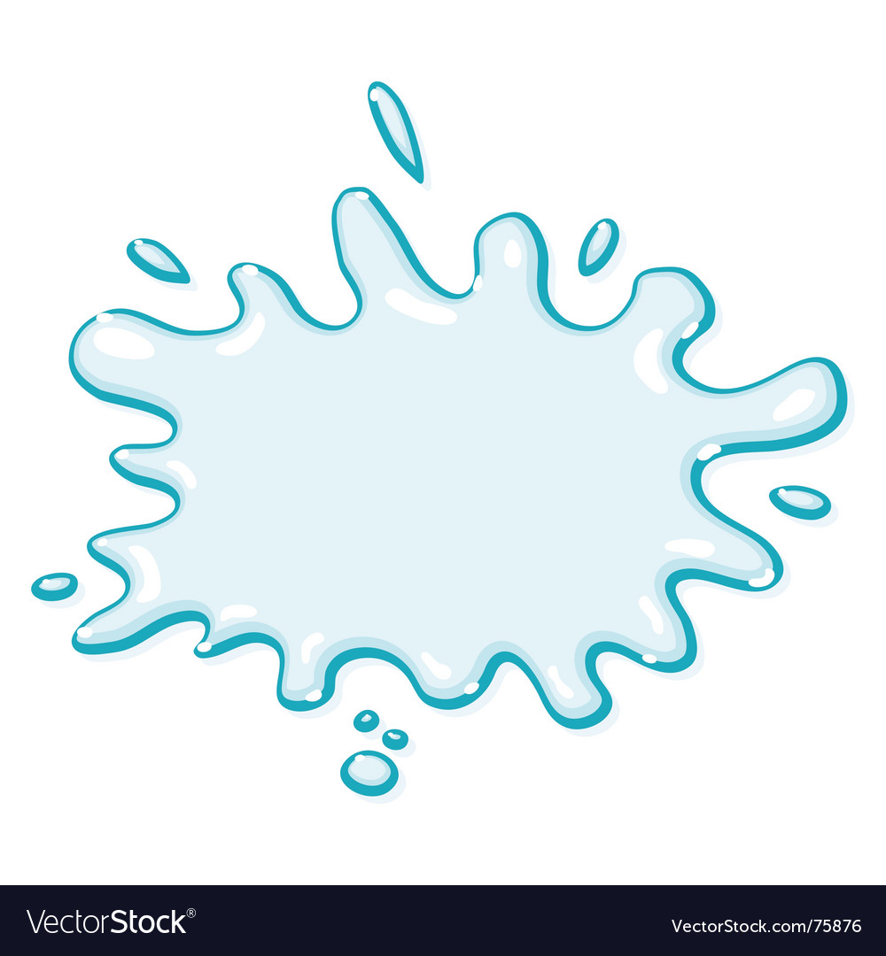 Water splash Royalty Free Vector Image - VectorStock