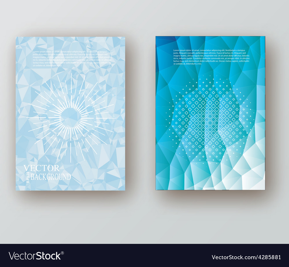 abstract colorful brochure flyer design layout vector image