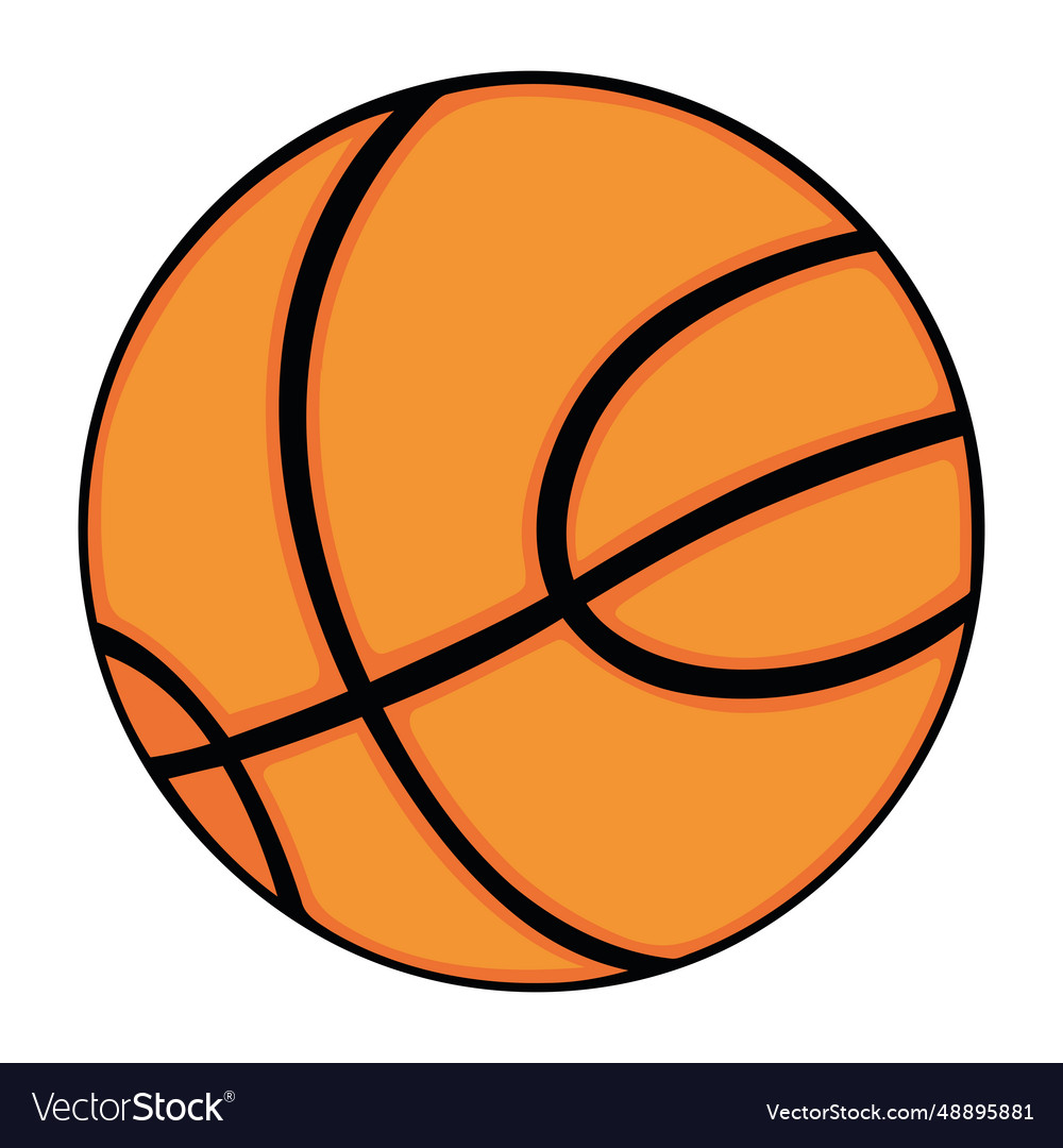 Basketball ball sport Royalty Free Vector Image