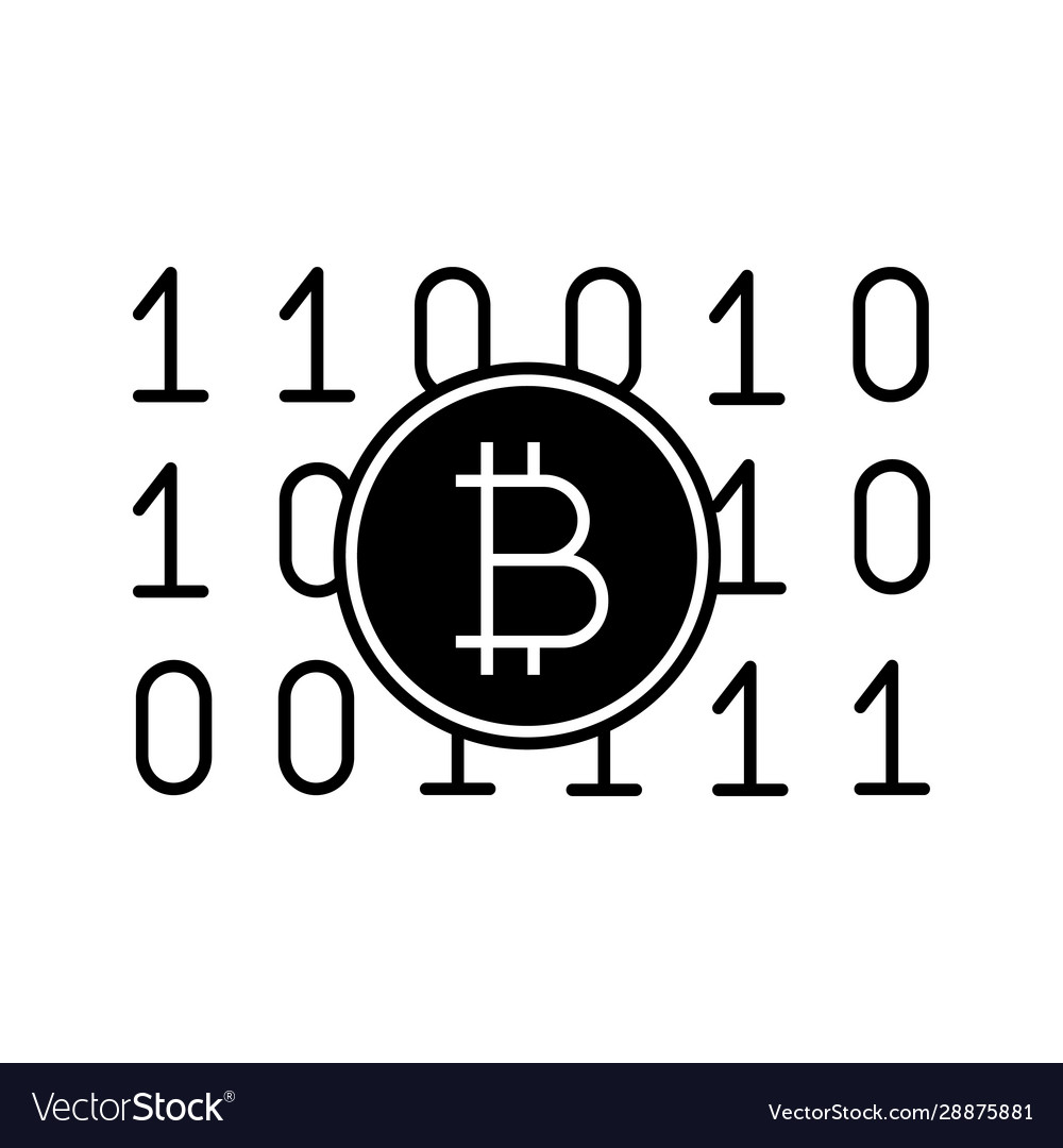 Binary code glyph icon