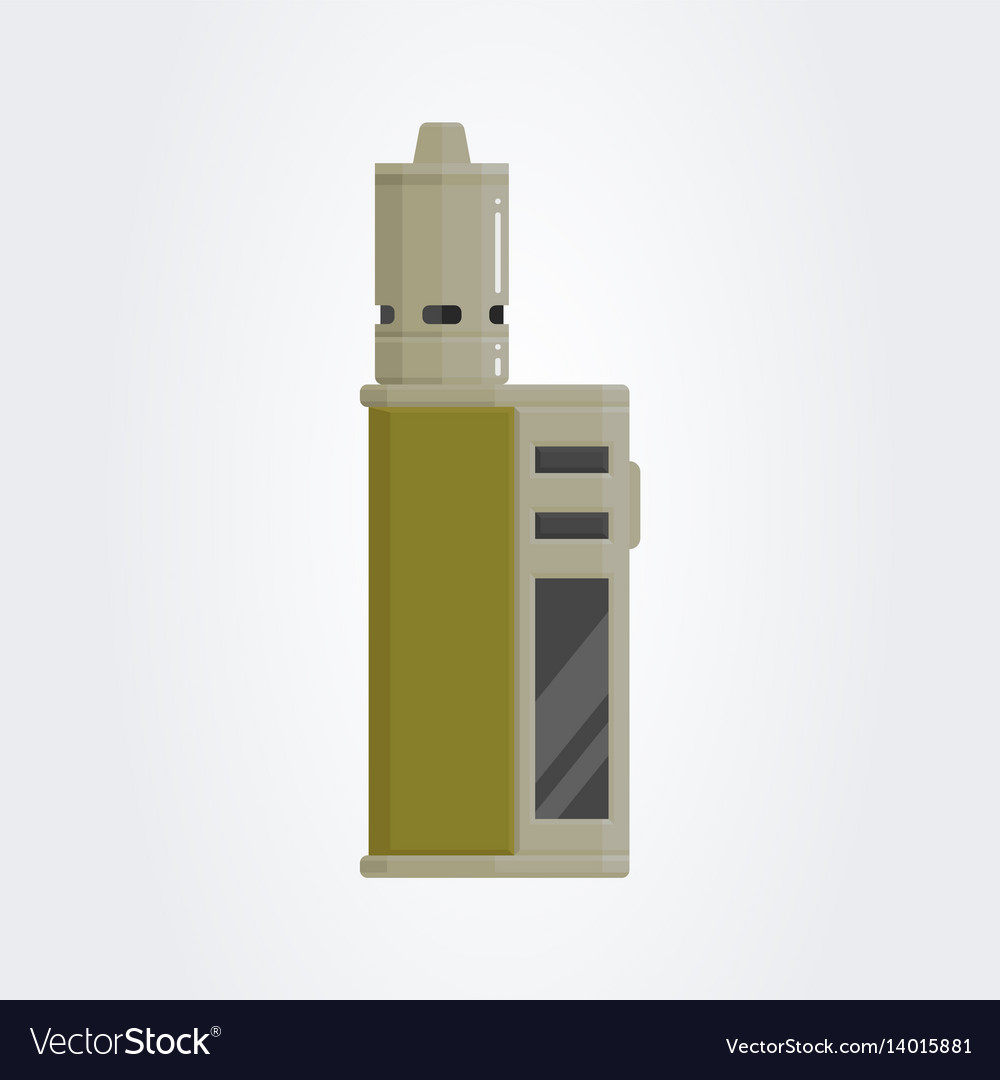 Colored flat vaping device part of big set