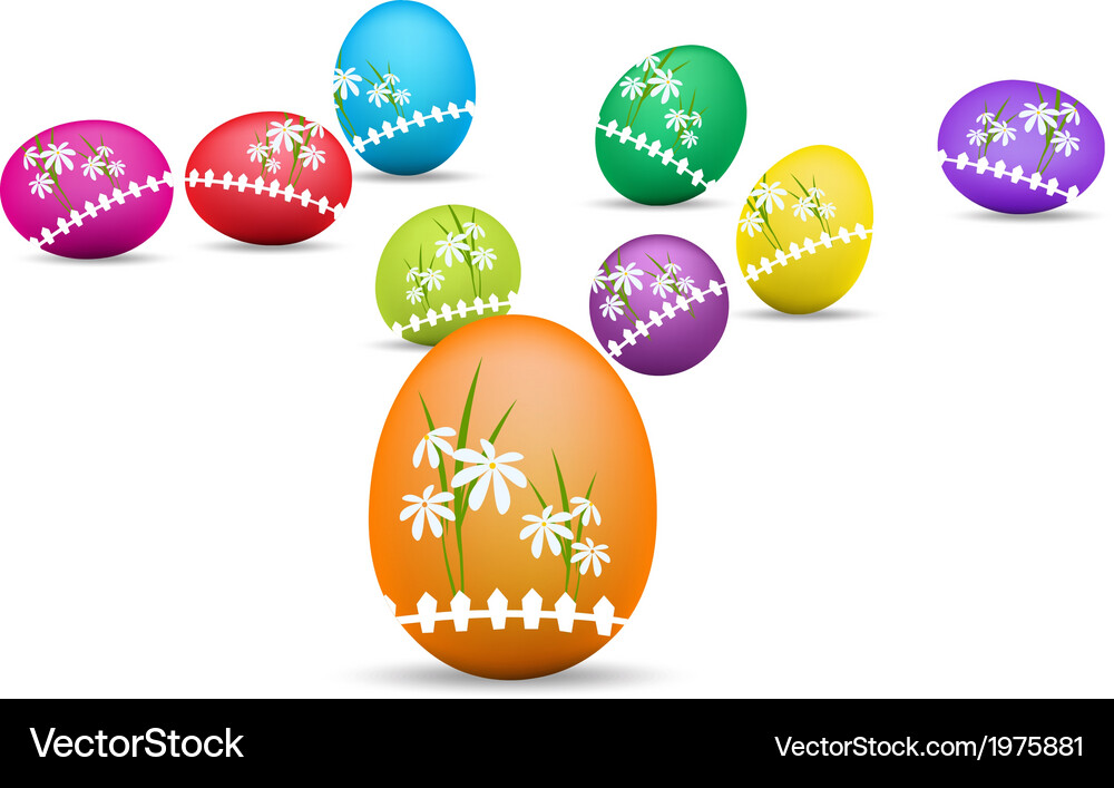 Easter eggs Royalty Free Vector Image - VectorStock