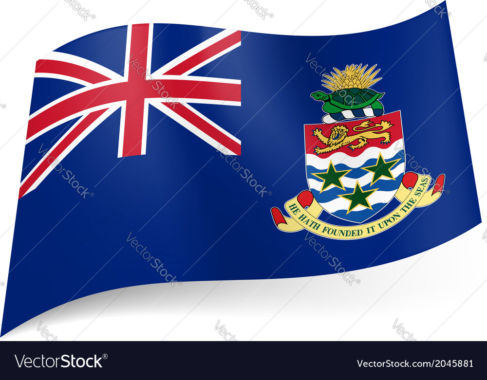 Flag of cayman islands Royalty Free Vector Image