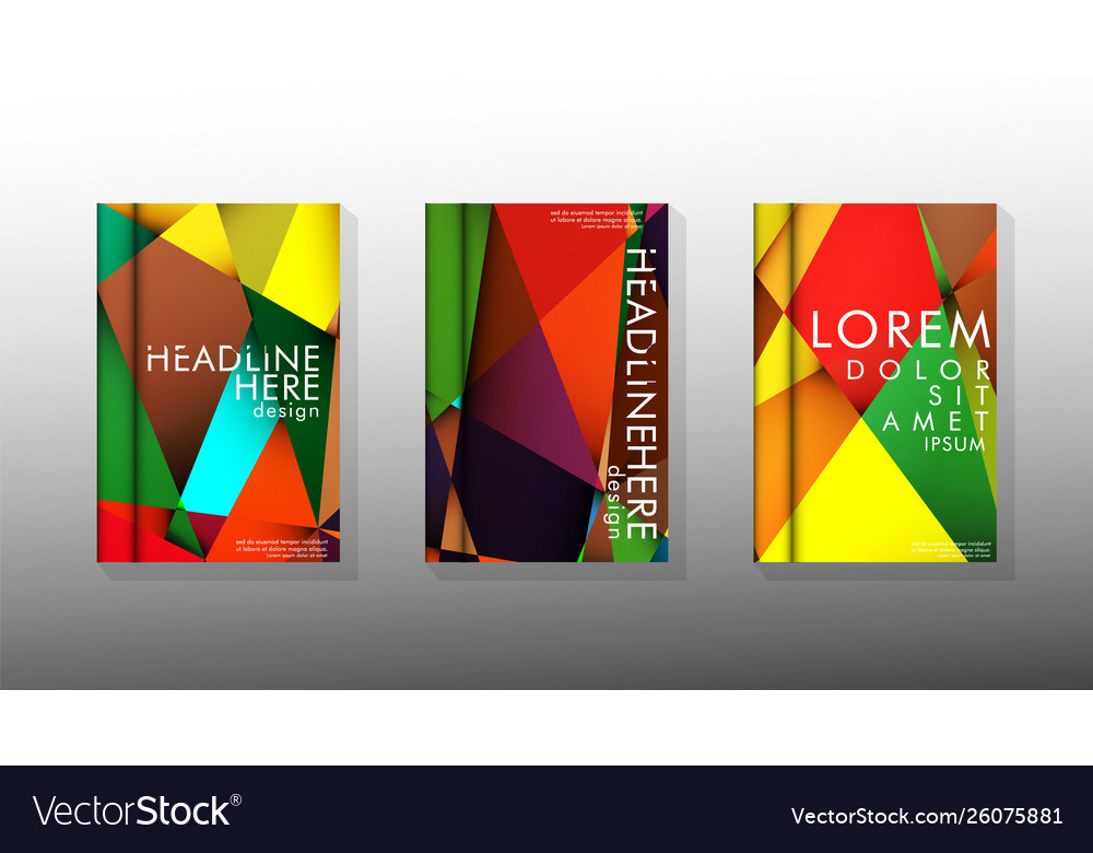 Geometric style with gradients and transparency vector image Geometric style with gradients and transparency