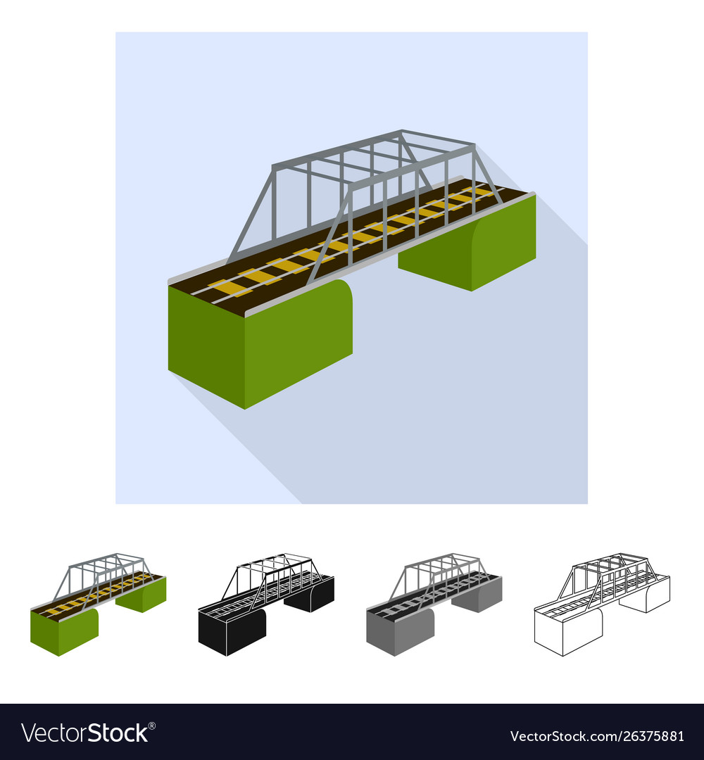 Isolated object bridge and sea sign collection