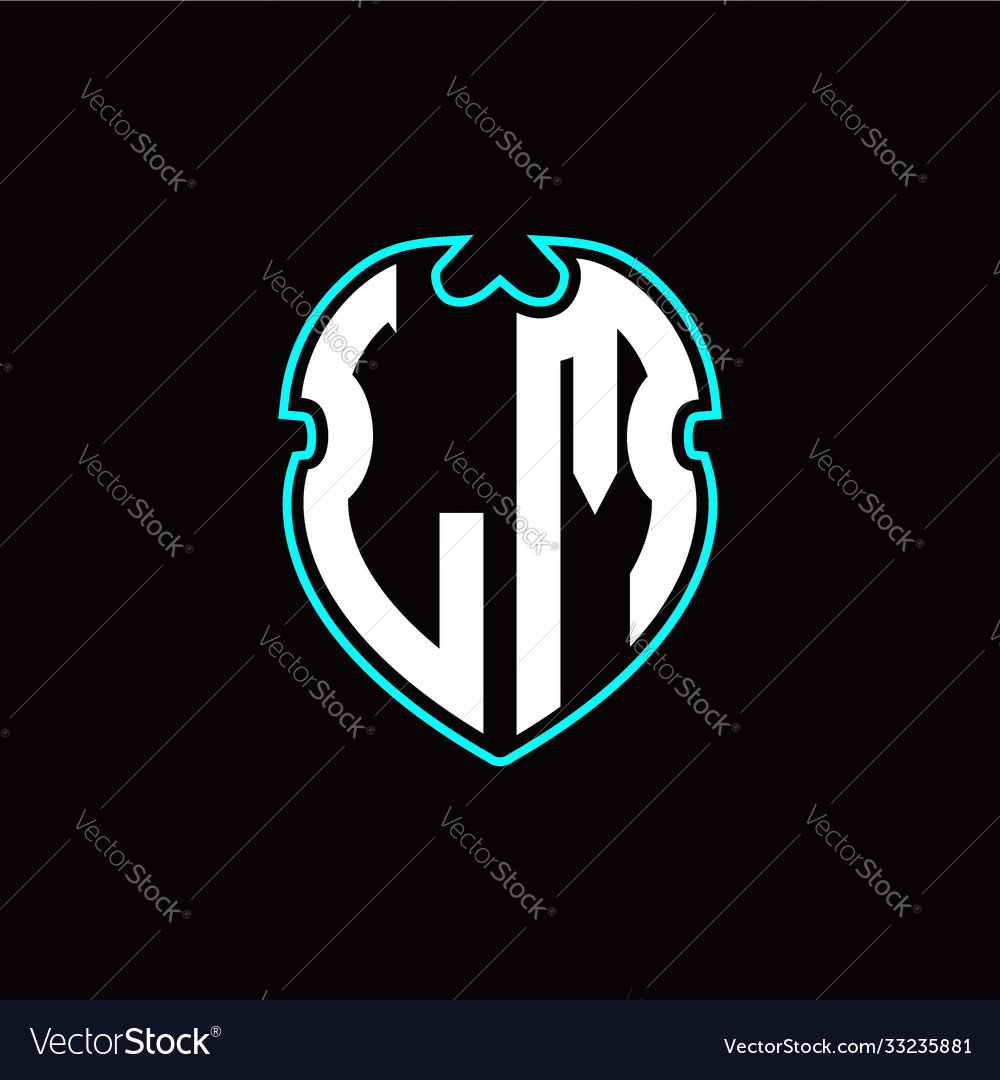 L m initial logo design with a shield shape vector image L m initial logo design with a shield shape