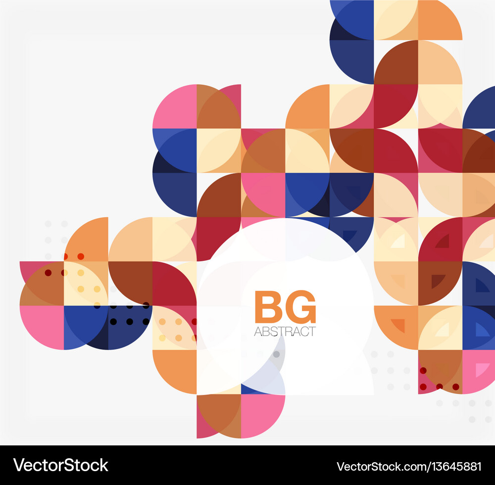 Modern Elegant Circle Banner Royalty Free Vector Image