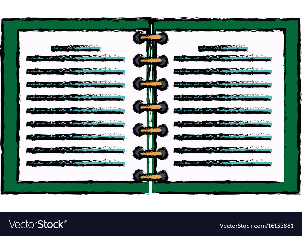 Notebook spiral study writing element