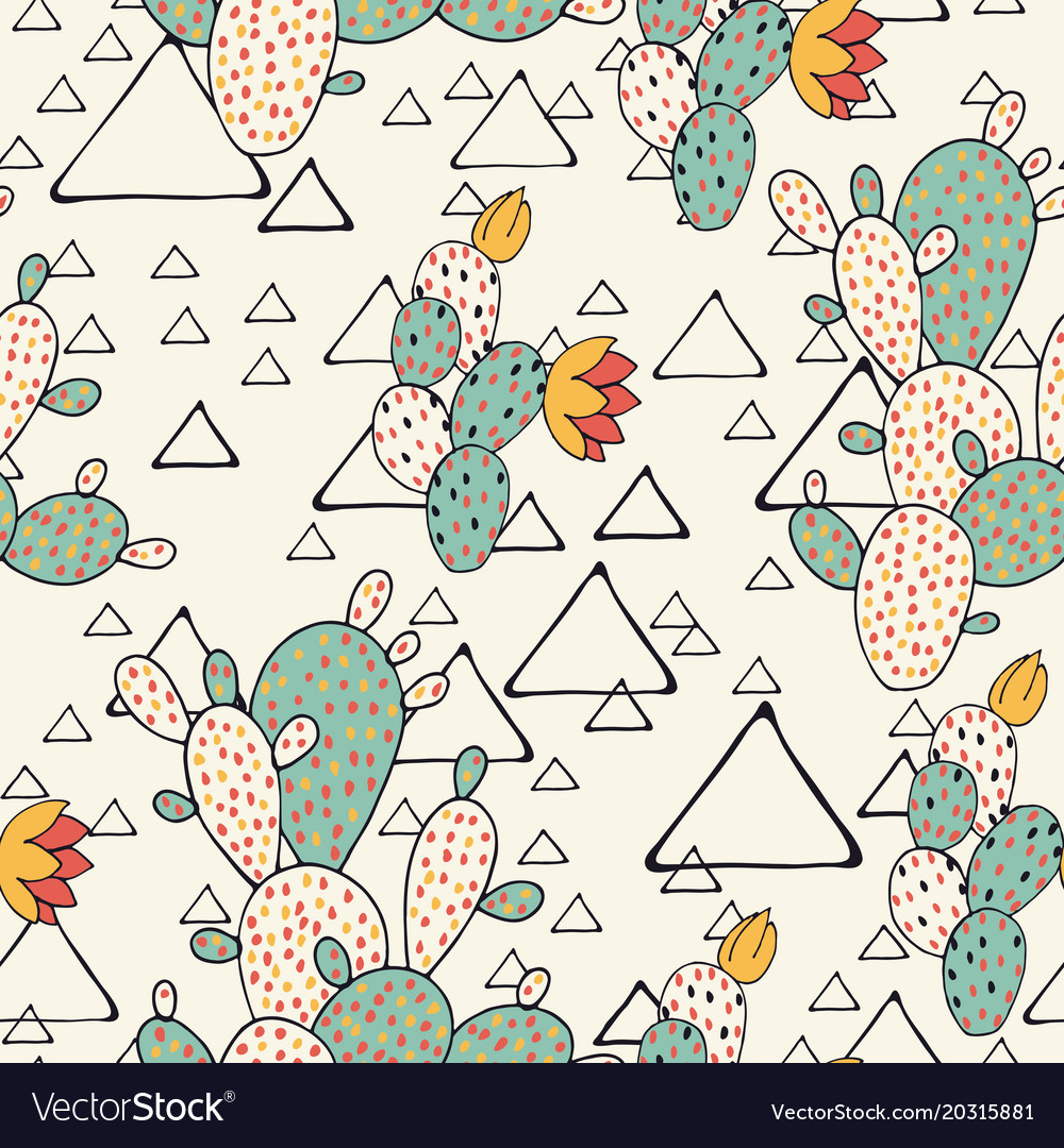 Prickly Pear Cacti Pattern