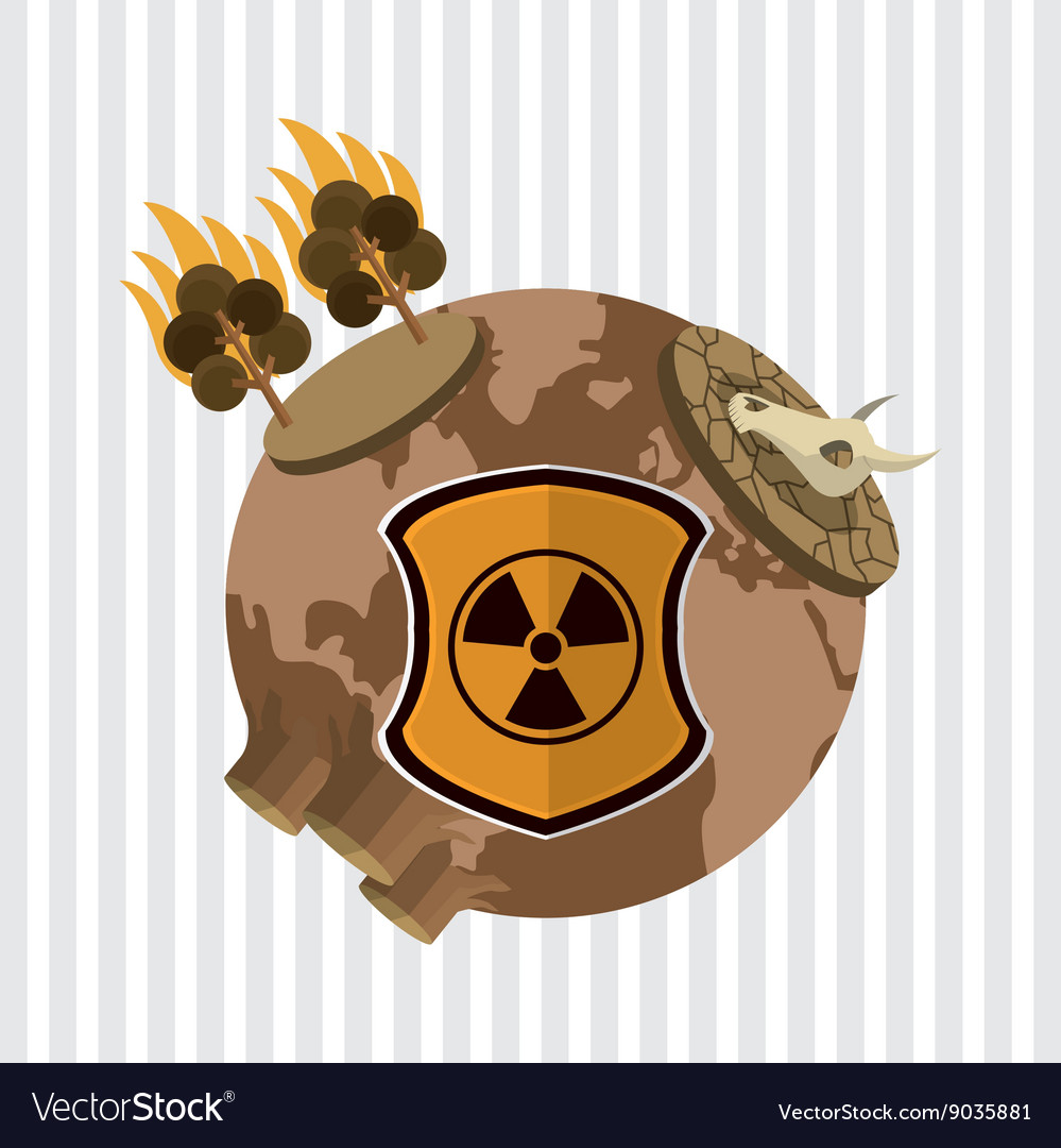 Save planet design environment icon flat