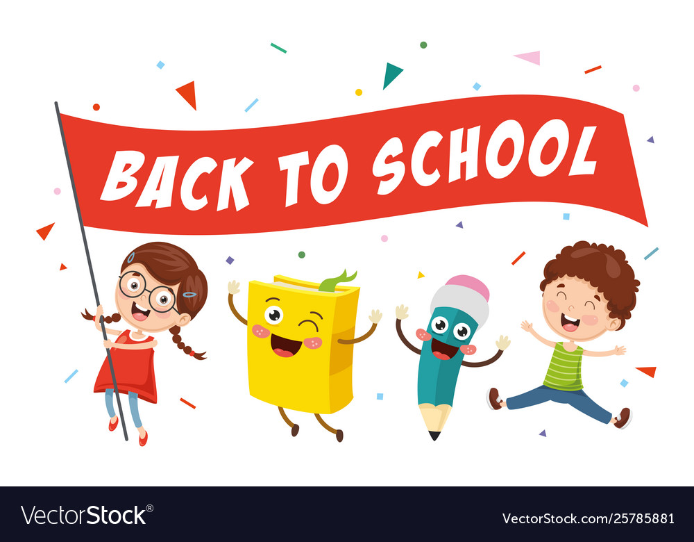 School elements Royalty Free Vector Image - VectorStock