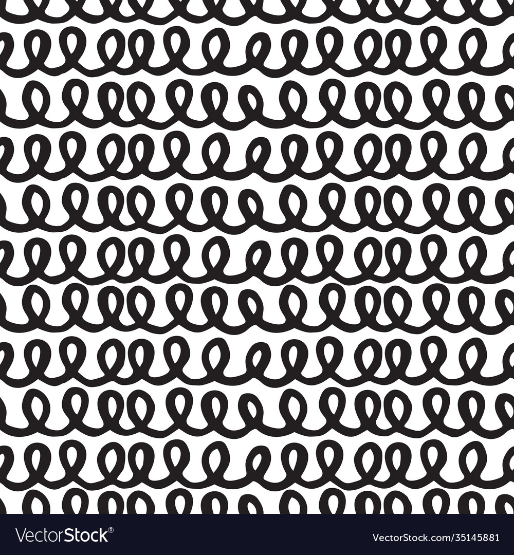 Seamless pattern doodles texture elements hand vector image Seamless pattern doodles texture elements hand