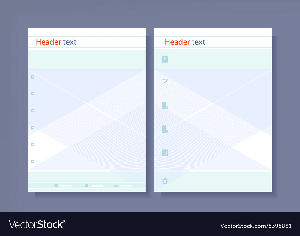 Template of design the booklet