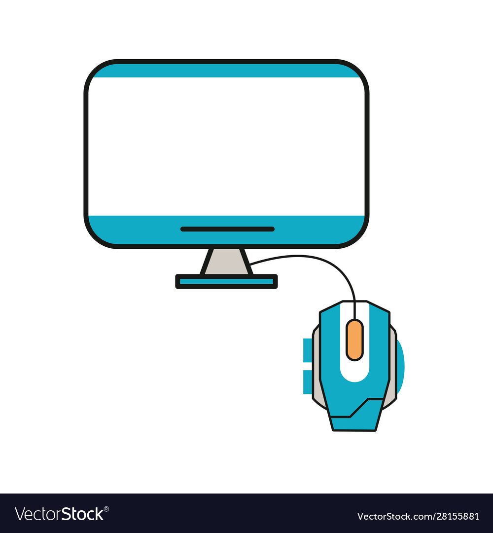 Tv display device with mouse computer