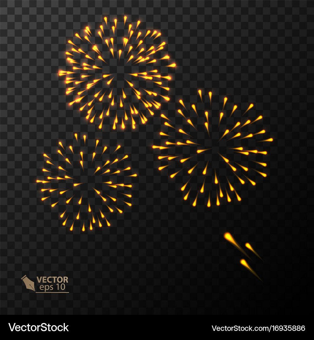 Abstract colorful fireworks explosion Royalty Free Vector