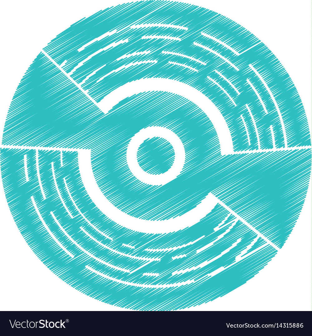 Compact disk isolated icon