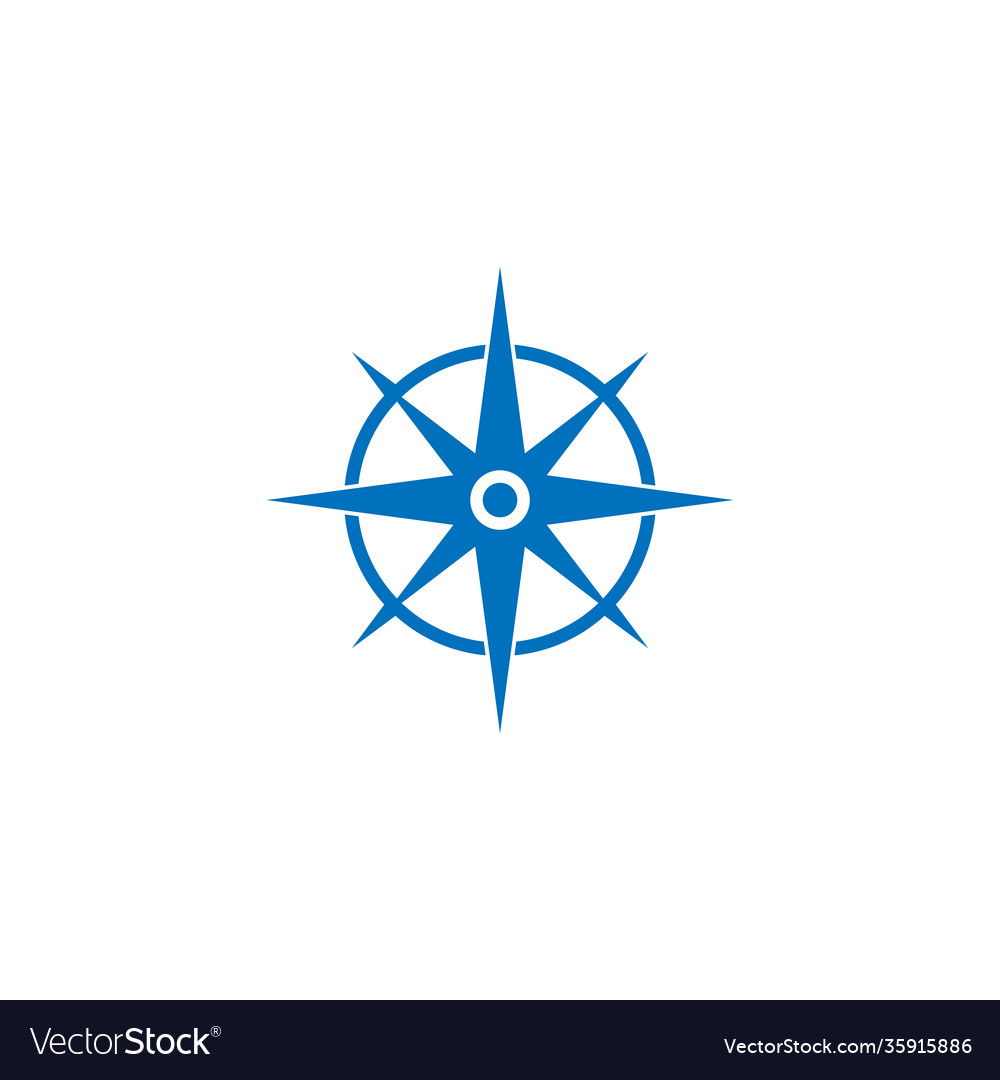 Compass Icon Template - Navigation Symbol