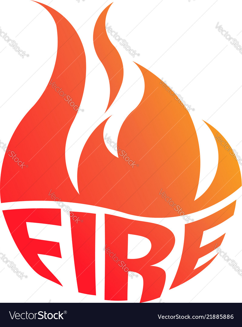Flame Logo - Negative Space