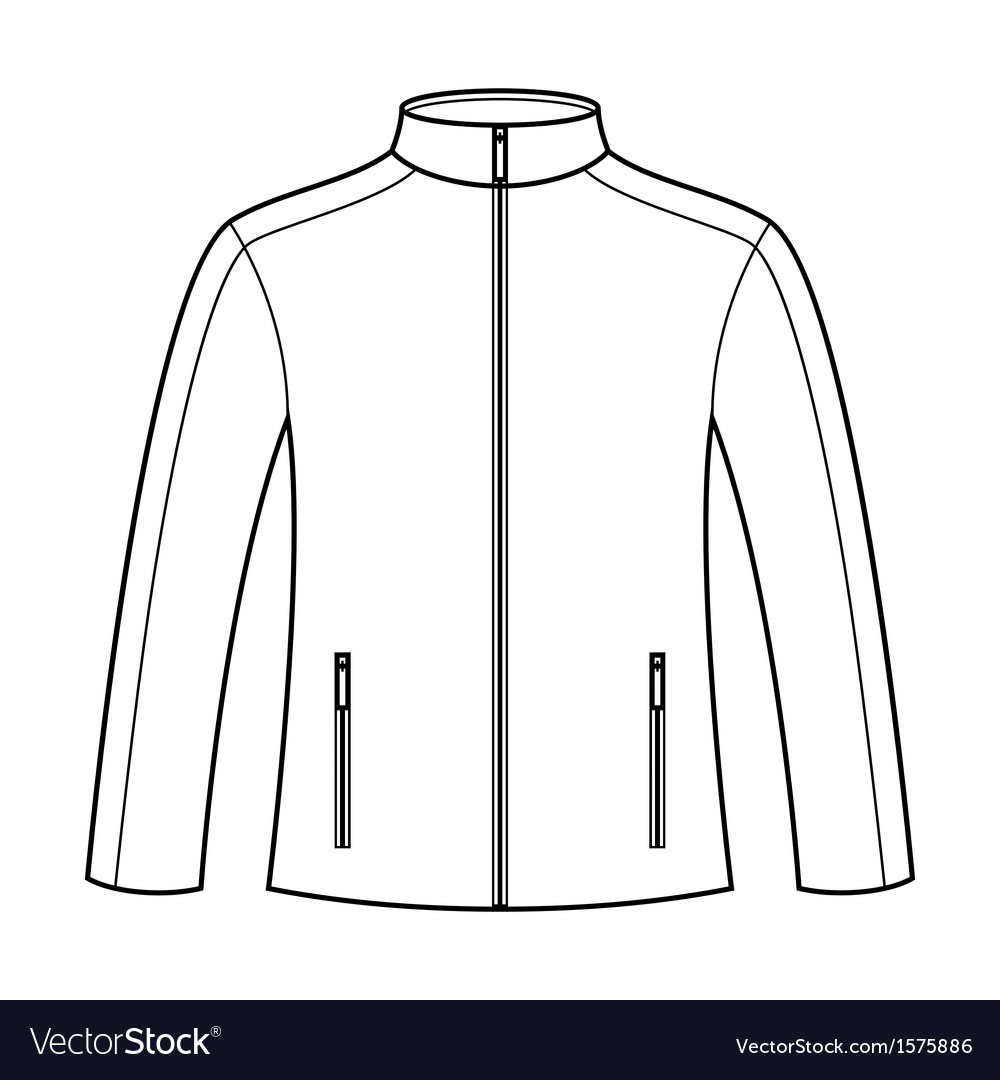 Jacket template Royalty Free Vector Image VectorStock