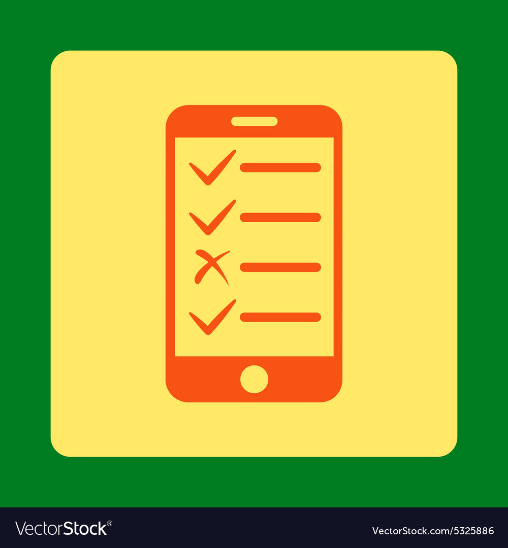 Mobile tasks icon from commerce buttons overcolor