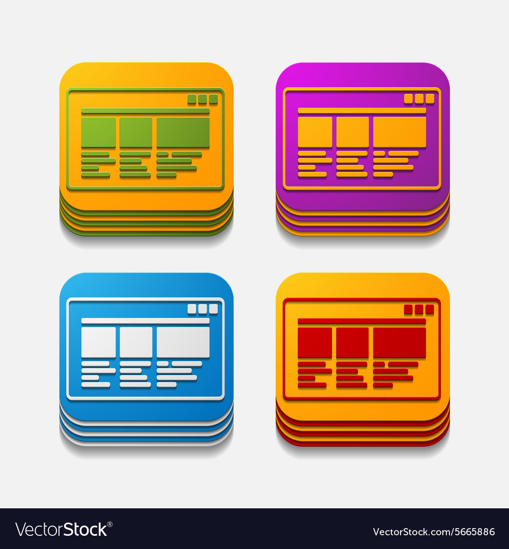 Square button interface