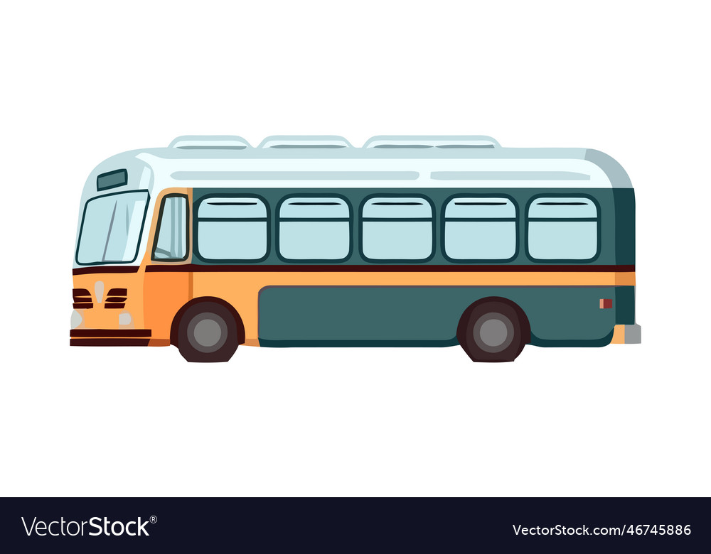 Transportation icon bus Royalty Free Vector Image